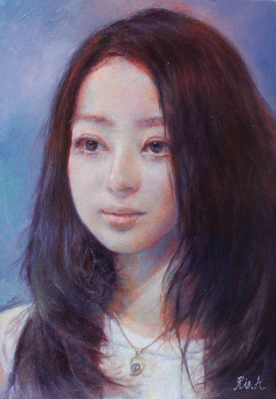 浅村　理江、パステルピンク、希少画集画、高級新品額・額装付 浅村 理江、パステルピンク、希少画集画、高級新品額・額装付